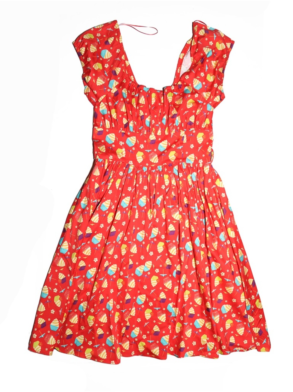 Disney Parks Dole Whip Pineapple Dress Medium